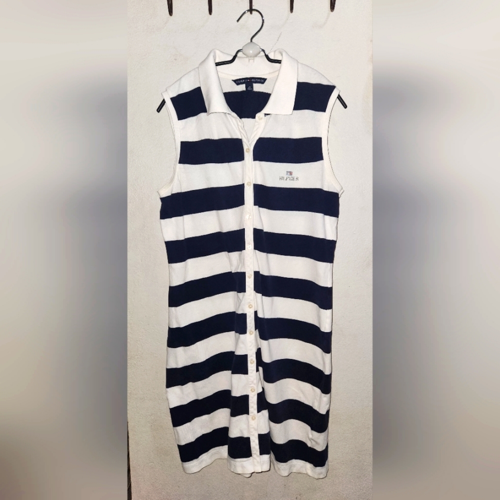 Tommy Hilfiger Women's Long Knit Cardigan Vest Casual Sleeveless Size L